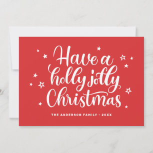 Cartes Pour Fêtes Annuelles Prenez un saint Noël joyeux. Typographie rouge mig