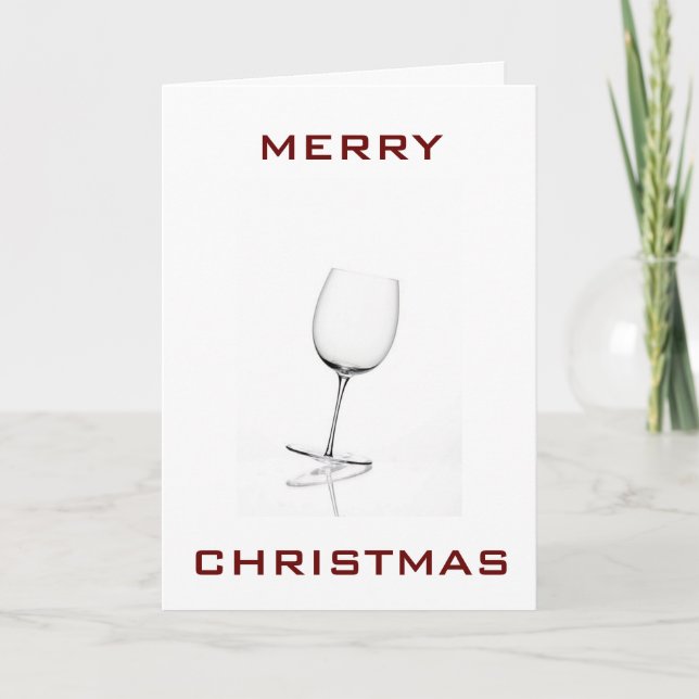 CARTES POUR FÊTES ANNUELLES PRENEZ-VOUS UN VERRE DE MERROY-NOËL (Devant)