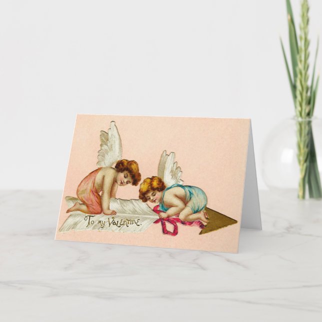 Cartes Pour Fêtes Annuelles Préparer la flèche de l'amour (Devant)