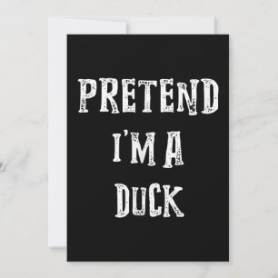 Cartes Pour Fêtes Annuelles Prétendre Que Je Suis Un Canard Couples Costume Ha