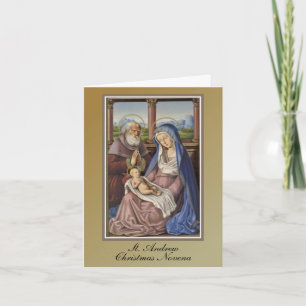Cartes Pour Fêtes Annuelles Prière St. Andrew Christmas Novena