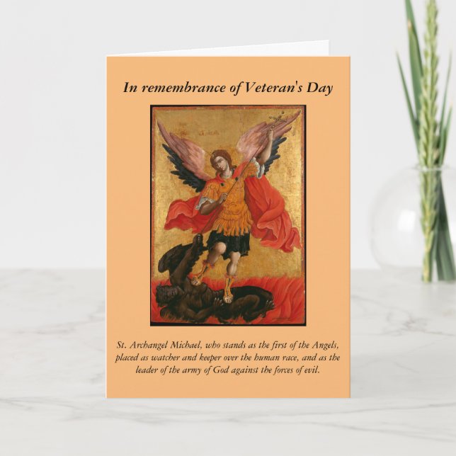 Cartes Pour Fêtes Annuelles Prière Ver 2 du jour de vétéran (Devant)