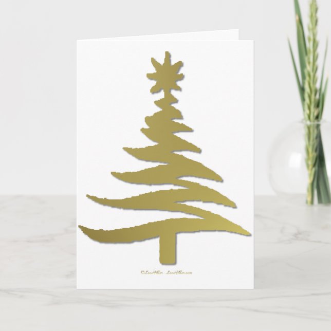Cartes Pour Fêtes Annuelles Prince d'or moderne (Devant)
