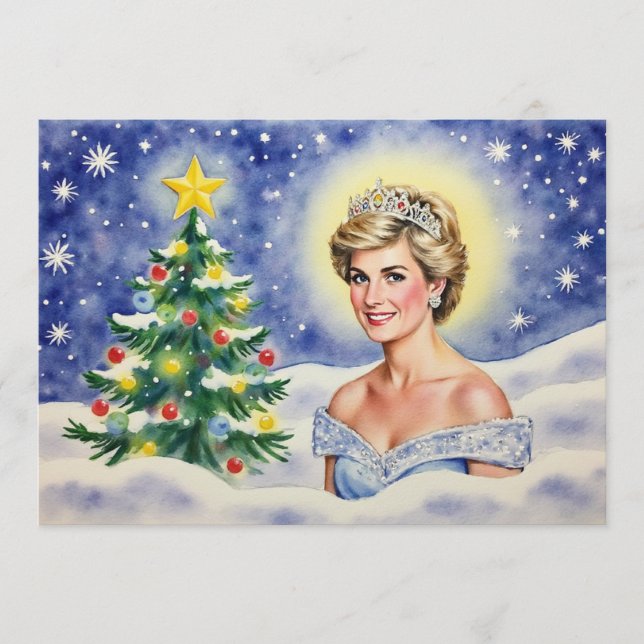 Cartes Pour Fêtes Annuelles Princess Diana of England Christmas Card (Devant)