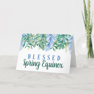 Cartes Pour Fêtes Annuelles Printemps vert Ostara Equinox Pagan Wicca