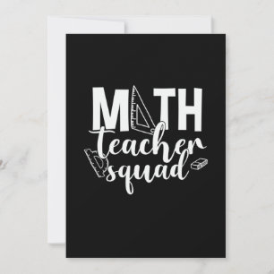 Cartes Pour Fêtes Annuelles Prof de maths Prof de maths Squad