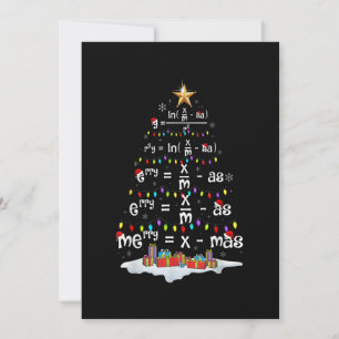 Cartes Pour Fêtes Annuelles Prof de maths sapin de Noël drôle de Noël maths F
