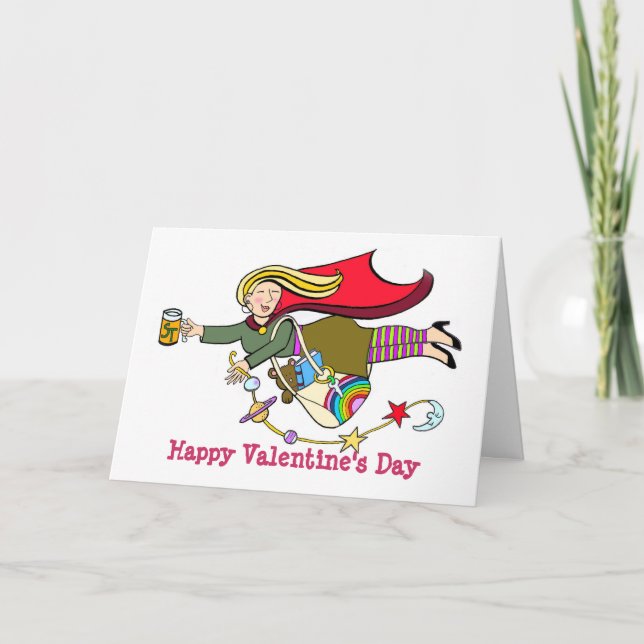 Cartes Pour Fêtes Annuelles Professeur superbe de heureuse Sainte-Valentin (Devant)