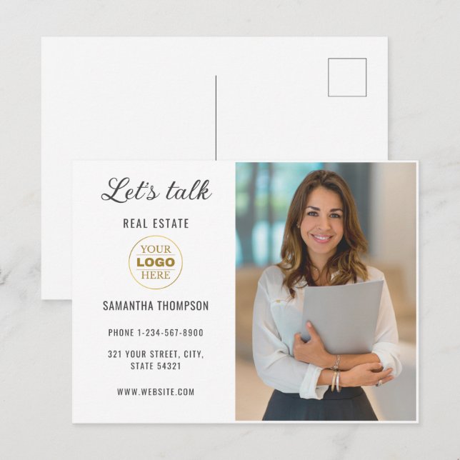 Cartes Pour Fêtes Annuelles Professionnel personnalisé (Devant / Derrière)
