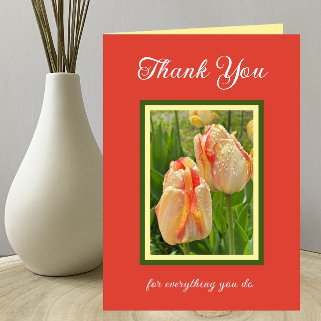 Cartes Pour Fêtes Annuelles Professionnels de l'administration Jour Tulips vac (Créateur téléchargé)
