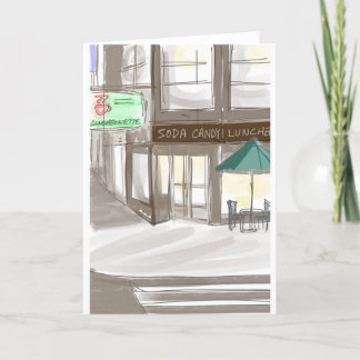 Cartes Pour Fêtes Annuelles Profitez de New York City ! Lexington Candy Shop