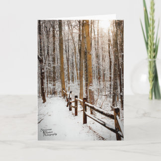 Cartes Pour Fêtes Annuelles Promenade d'hiver (5,0)