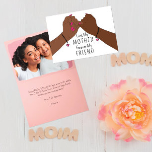 Cartes Pour Fêtes Annuelles Promesse Rose Pour Toujours Mon Ami Fête Des Mères