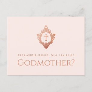 Cartes Pour Fêtes Annuelles Proposition Godmère Rose Rose Gold Croix Crest Gir