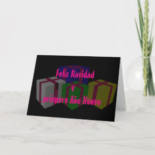 Cartes Pour Fêtes Annuelles Próspero Año Nuevo de Feliz Navidad y