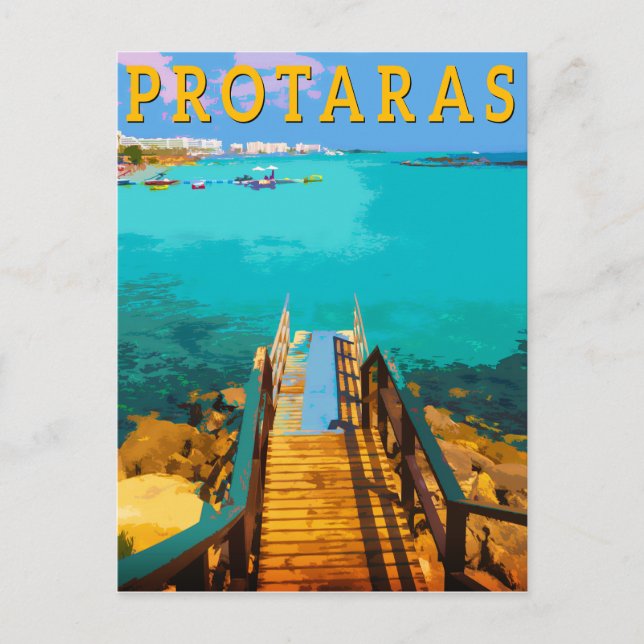 Cartes Pour Fêtes Annuelles Protaras chypre - Chypre orientale (Devant)