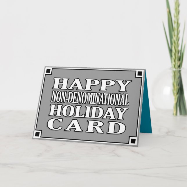 Cartes Pour Fêtes Annuelles Psych de vacances non dénominationnel ! (Devant)
