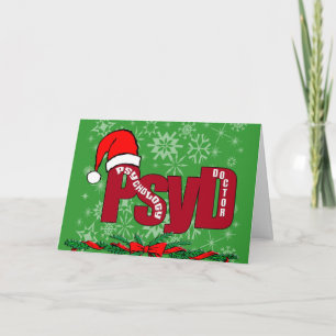 Cartes Pour Fêtes Annuelles PsyD PÈRE NOËL DOCTEUR EN PSYCHOLOGIE