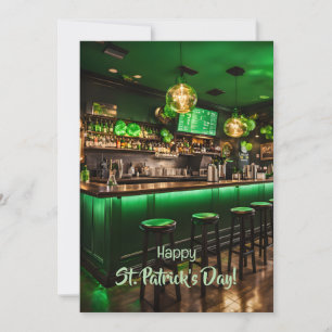 Cartes Pour Fêtes Annuelles Pub irlandais prêt pour la fête de la Saint Patric