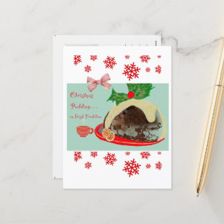 Cartes Pour Fêtes Annuelles Pudding de Noël irlandais