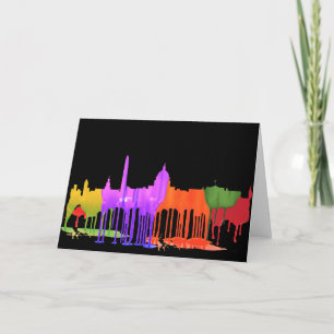 CARTES POUR FÊTES ANNUELLES PUDDLES WASHINGTON DC -