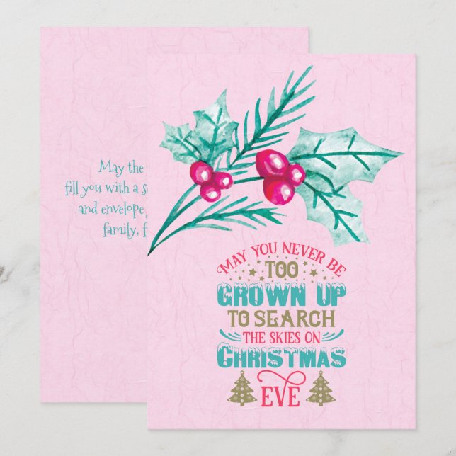 Cartes Pour Fêtes Annuelles Puissiez-Vous Jamais Être Trop Grossie ? (Devant / Derrière)