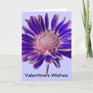 Cartes Pour Fêtes Annuelles Purple Daisy Valentine's