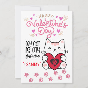Cartes Pour Fêtes Annuelles Purr-parfaitement Yours : Kitten Love on Valentine