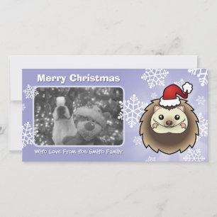 Cartes Pour Fêtes Annuelles Pygmée de Noël Hérisson
