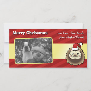 Cartes Pour Fêtes Annuelles Pygmée de Noël Hérisson
