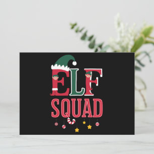 Cartes Pour Fêtes Annuelles Pyjamas de Noël assortis pour famille d'elfes Esco