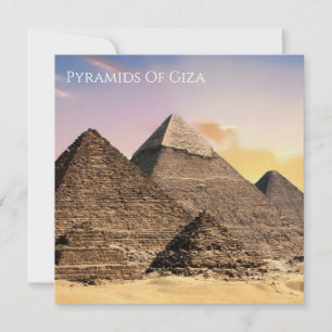 Cartes Pour Fêtes Annuelles Pyramides De Gizeh Voyage Egypte Photo