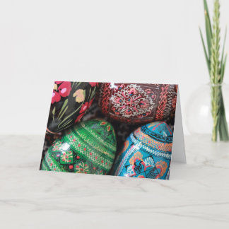 Cartes Pour Fêtes Annuelles Pysanky ukrainien - oeufs de pâques