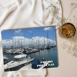 Cartes Pour Fêtes Annuelles Quai de bateaux à Cascais Portugal, Photographie d