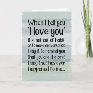 Cartes Pour Fêtes Annuelles Quand je vous dis je t'aime…