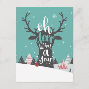 Cartes Pour Fêtes Annuelles Quarantine 2020 Oh Biche Quelle Année Noël