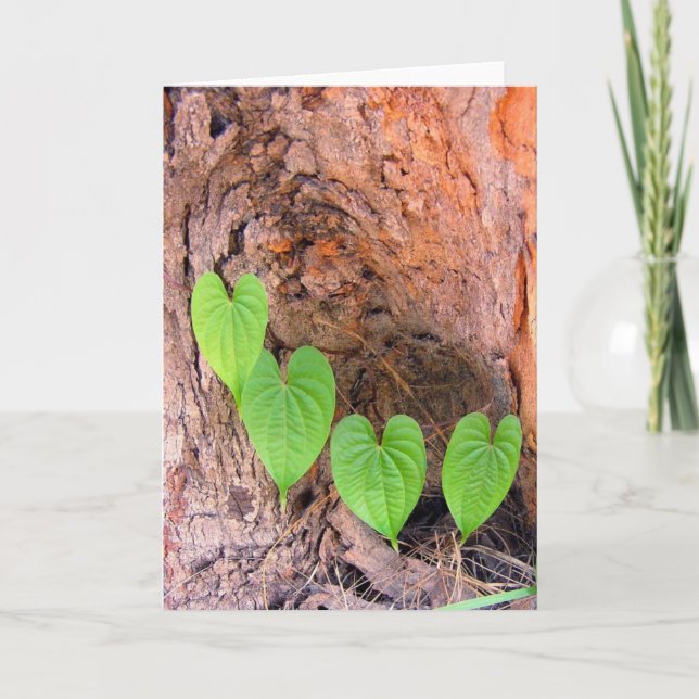 Cartes Pour Fêtes Annuelles Quatuor Heart (Devant)