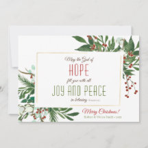 Que Dieu vous remplisse de Joy & Peace Cotton Gree