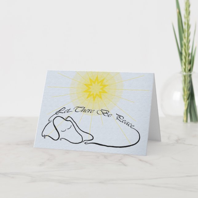 Cartes Pour Fêtes Annuelles Que la paix soit (Devant)