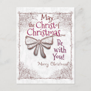 Cartes Pour Fêtes Annuelles Que le Christ de Noël soit avec vous, Artiste