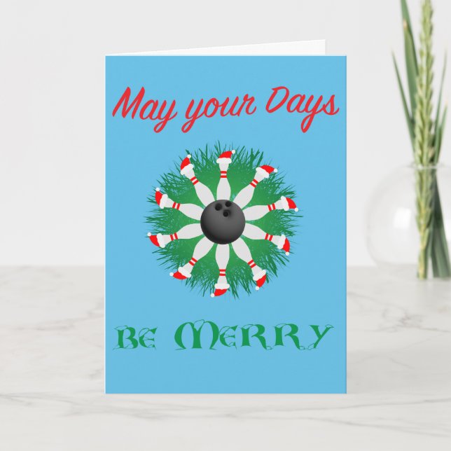 Cartes Pour Fêtes Annuelles Que vos journées soient joyeuses et qu'il y ait de (Devant)