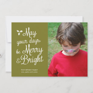 Cartes Pour Fêtes Annuelles Que vos jours soient joyeux et lumineux Photo de N