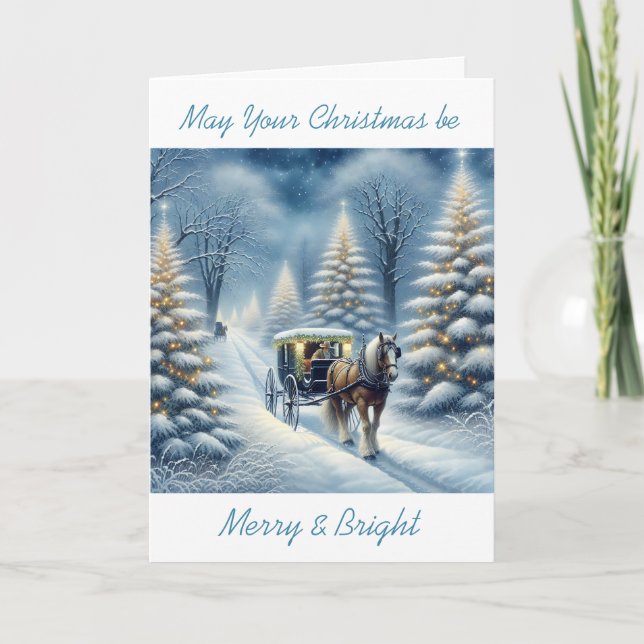 Cartes Pour Fêtes Annuelles Que votre Noël soit Joyeux et lumineux (Devant)