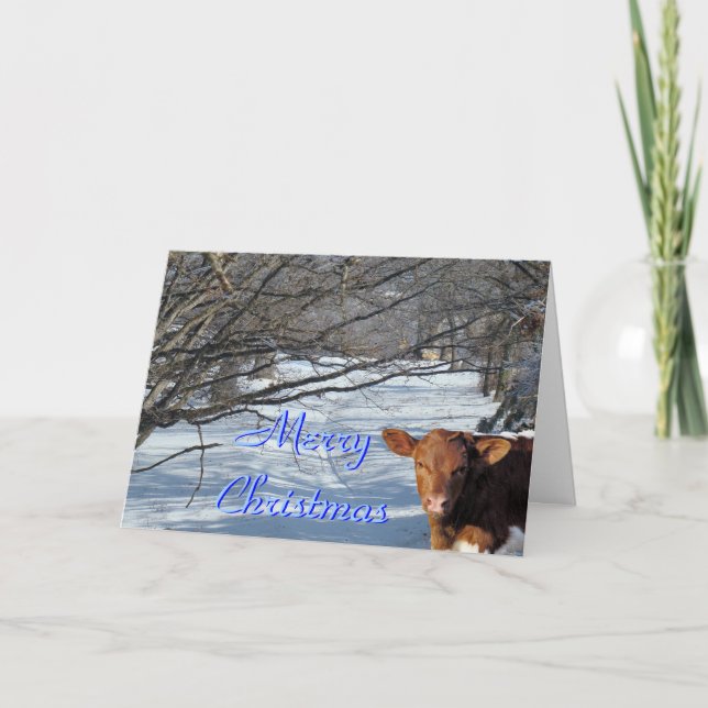 Cartes Pour Fêtes Annuelles QuellaSnowyChristmas-personnaliser (Devant)
