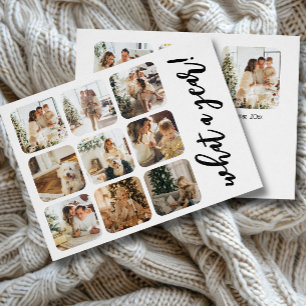 Cartes Pour Fêtes Annuelles Quelle année 12 Photo et Texte Personnalisés