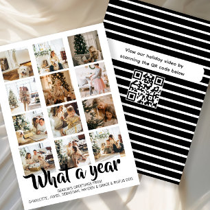 Cartes Pour Fêtes Annuelles Quelle année Interactive Noël Personnalisé
