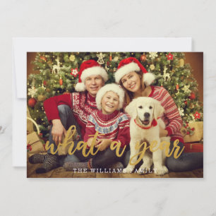 Cartes Pour Fêtes Annuelles Quelle année Noël Famille Typographie Hol