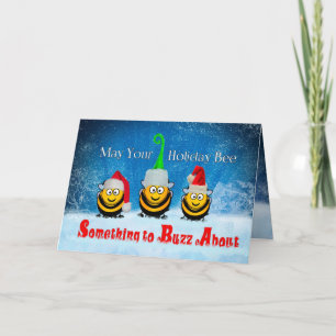 Cartes Pour Fêtes Annuelles Quelque chose à Buzz sur les abeilles miel