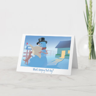 Cartes Pour Fêtes Annuelles Qu'est-ce qui garde ce chien ?