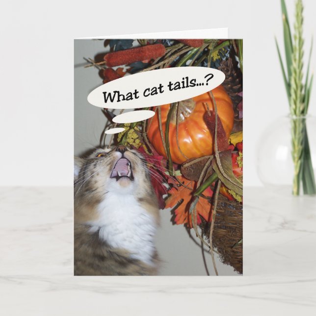 Cartes Pour Fêtes Annuelles Queues de chat (Devant)
